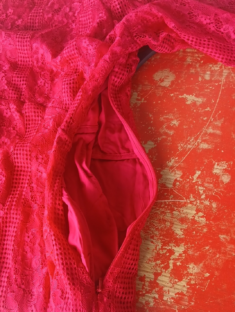 NWT Raspberry Maeve Anthropologie Lace Long Sleeve Mini Dress Size 4 - Picture 8 of 8